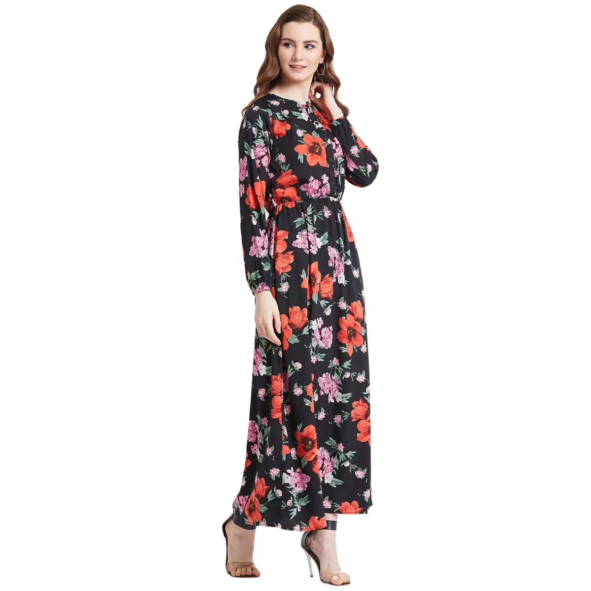 Floral Printed Maxi Dress for Women